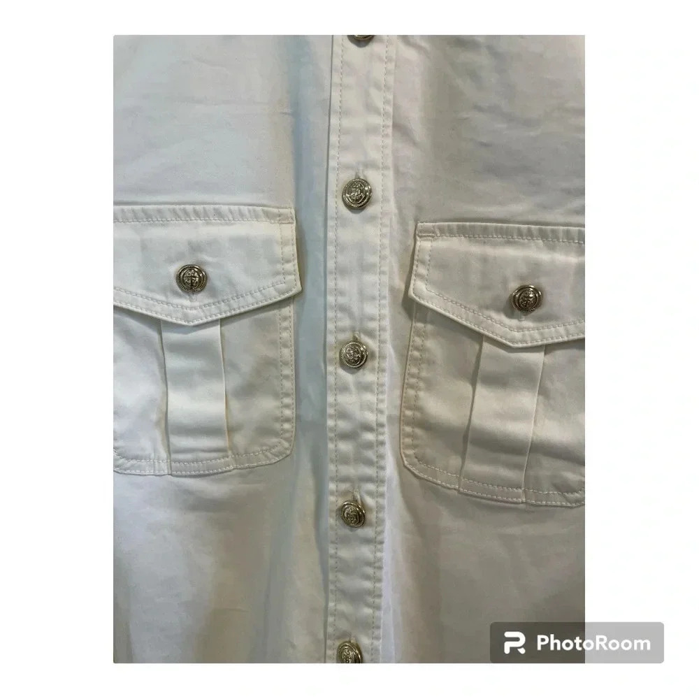 Current/Elliott Button Down Shirt Jacket Exclusiv… - image 3